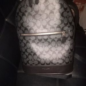 Black coach backpack